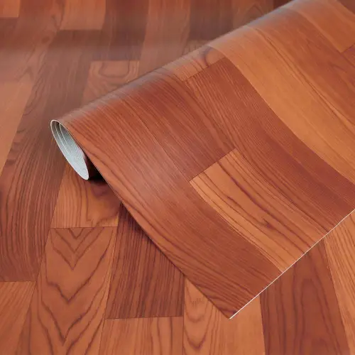 Wood-grain waterproof vinyl flooring roll for Dubai homes