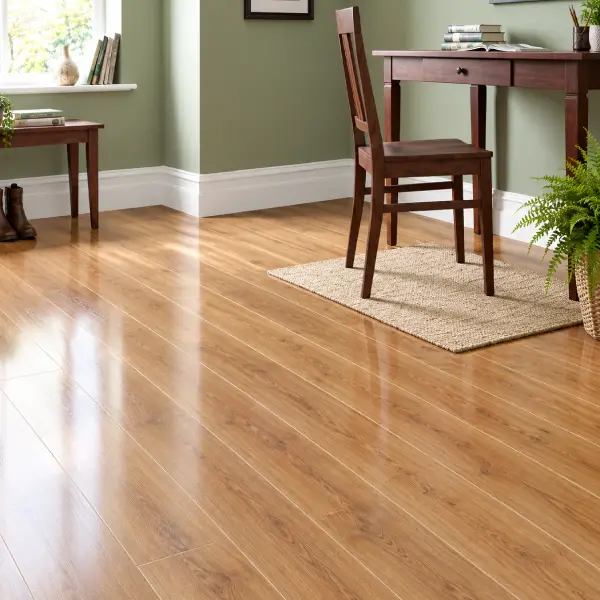 Vinyl flooring installation finished in a Dubai apartment kitchen