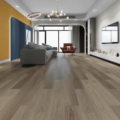 Wood-effect LVT flooring sample